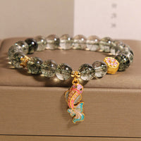 KarmaRipple's Green Phantom Koi Fish Fortunate Bracelet