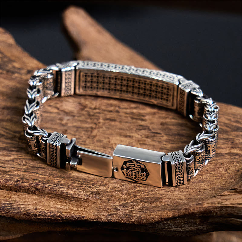 KarmaRipple's Tibetan Bronze Buckle Prayer Wheel Heart Sutra Pi Xiu Metal Bracelet p11