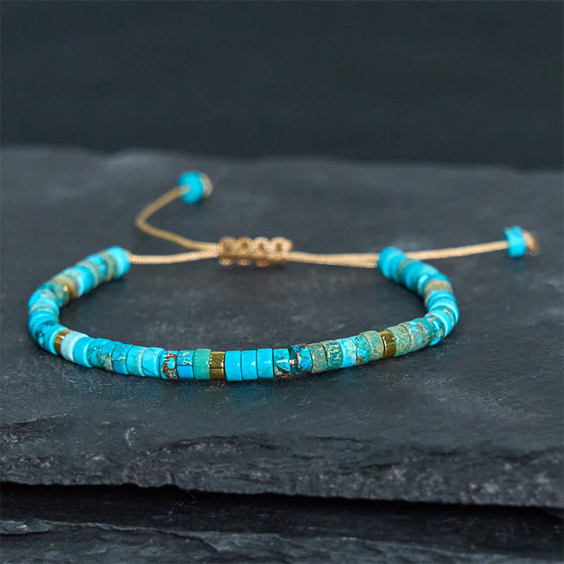 KarmaRipple's Emperor Stone Happiness Spacer Bead Bracelet p2