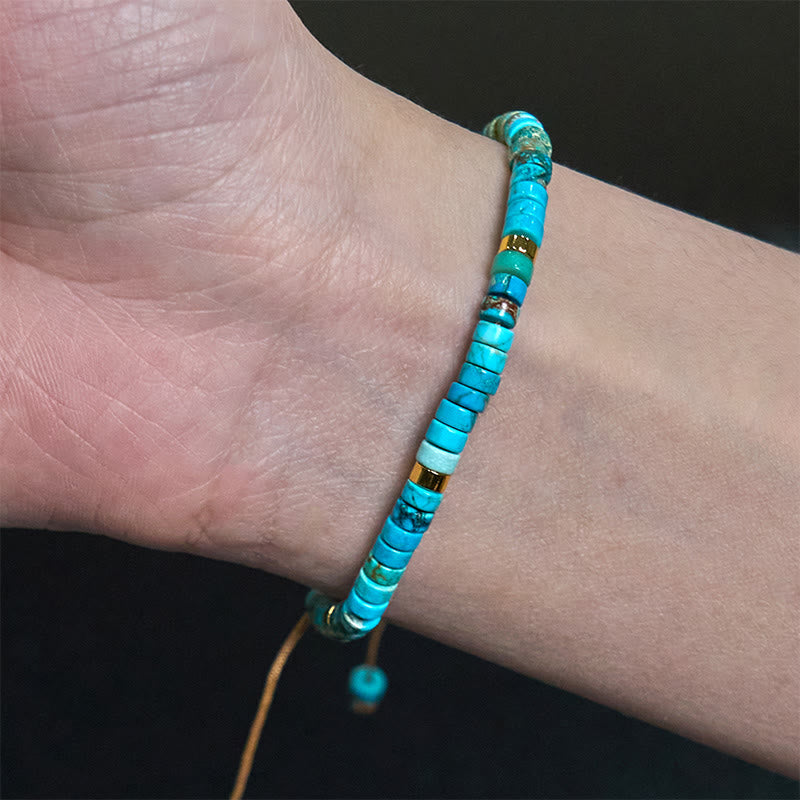 KarmaRipple's Emperor Stone Happiness Spacer Bead Bracelet p4