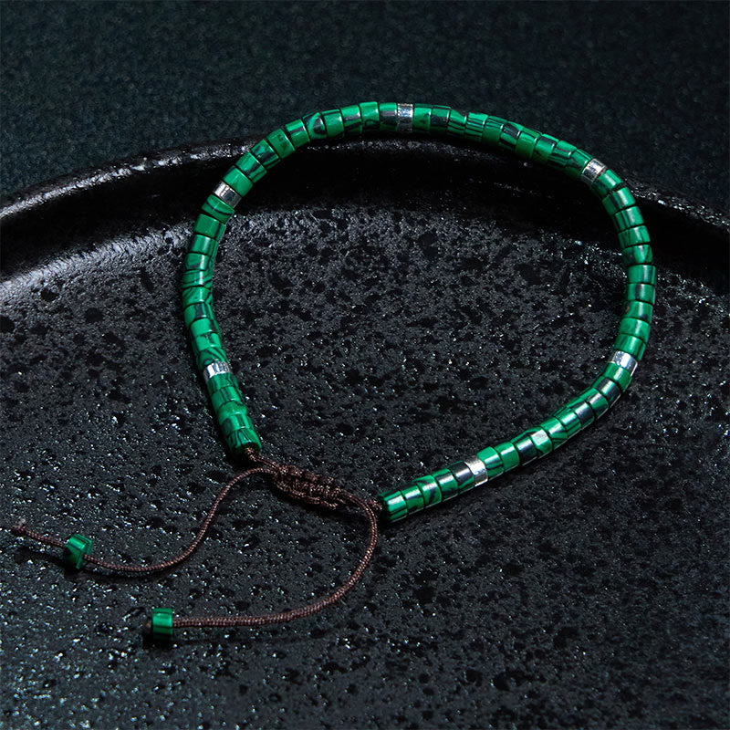 KarmaRipple's Malachite Anti-Anxiety Spacer Bead Bracelet p3