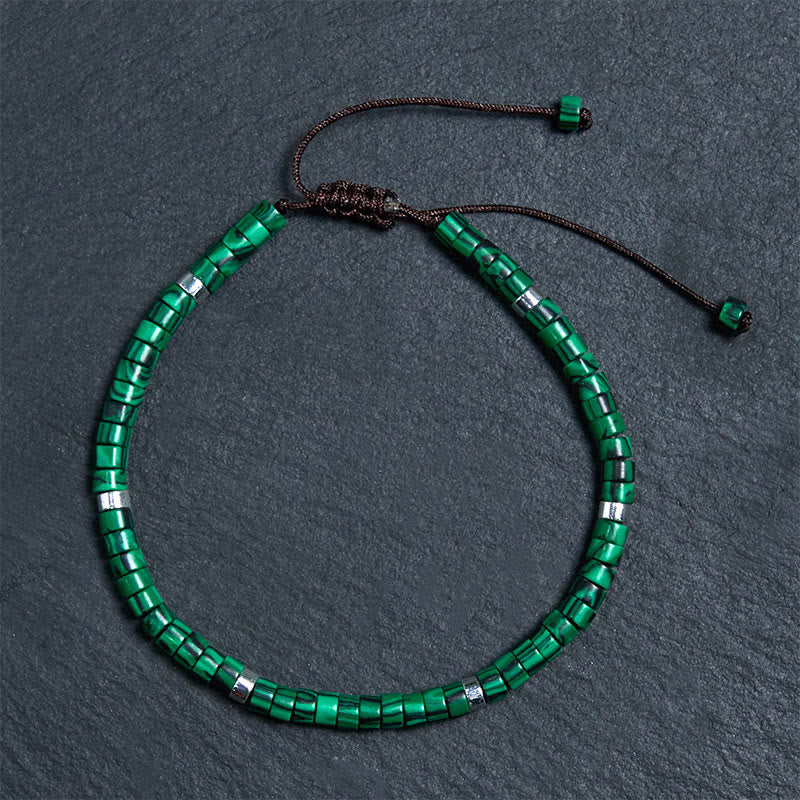 KarmaRipple's Malachite Anti-Anxiety Spacer Bead Bracelet p1