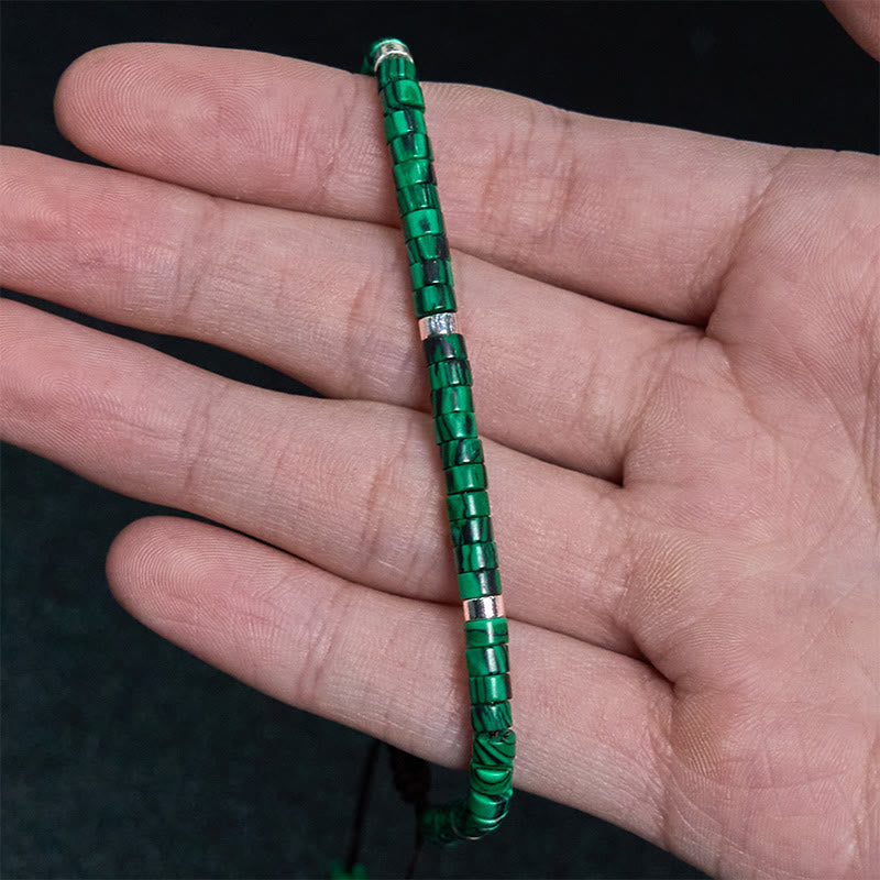KarmaRipple's Malachite Anti-Anxiety Spacer Bead Bracelet p5