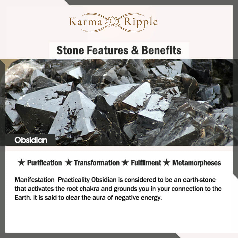 KarmaRipple's Tibetan Obsidian Protection Pendant p8