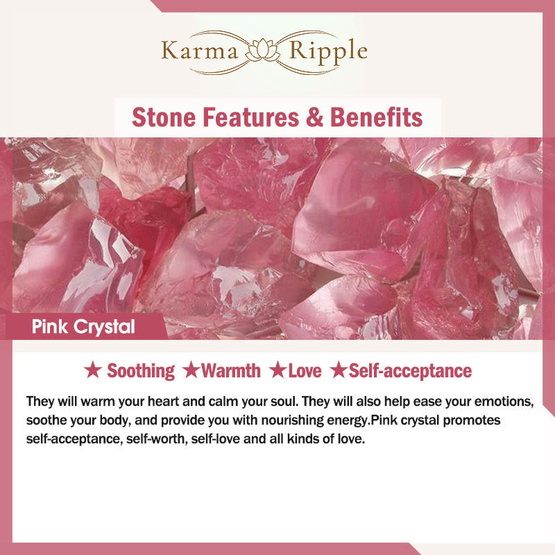 KarmaRipple's Various Gemstone Pink Gemstone Amethyst Year Of The Snake Fortunate Bracelet p16