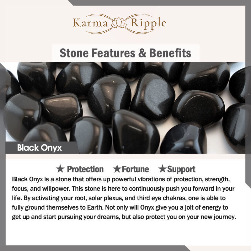 KarmaRipple's Authentic Black Onyx Jade Support Bracelet p7