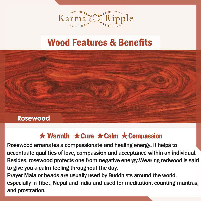 KarmaRipple's Rosewood Auspicious Clouds Totem Fu Character Bamboo Pattern Warmth Bracelet p11