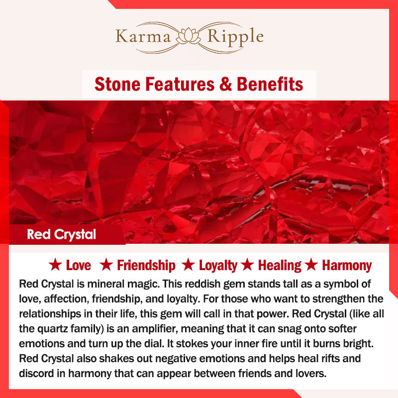 KarmaRipple's Amethyst Red Gemstone Ivory Gemstone Pumpkin Inner Peace And Balancing Bracelet p7