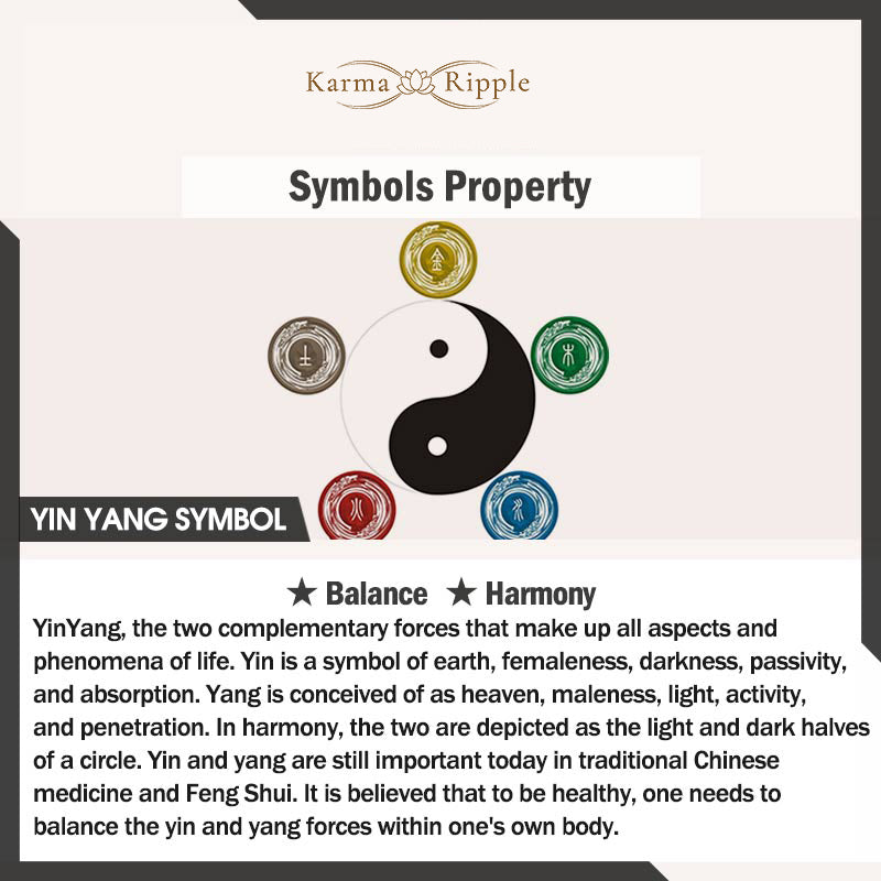 KarmaRipple's 990 Sterling Silver Yin Yang Water and Fire Balance Pendant Necklace p14