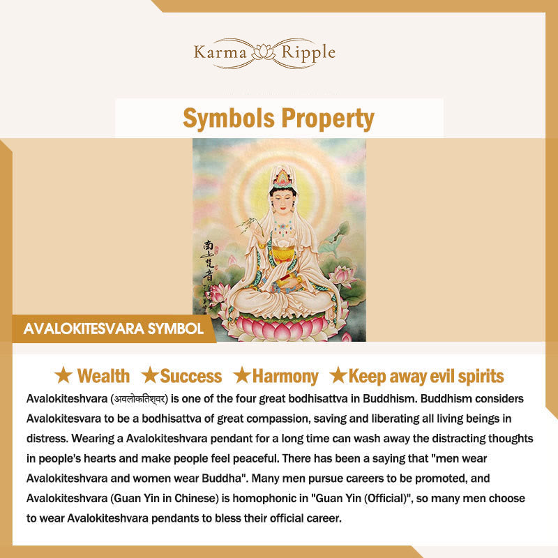 KarmaRipple's Authentic Black Obsidian Kwan Yin Avalokitesvara Strength String Pendant Necklace p11