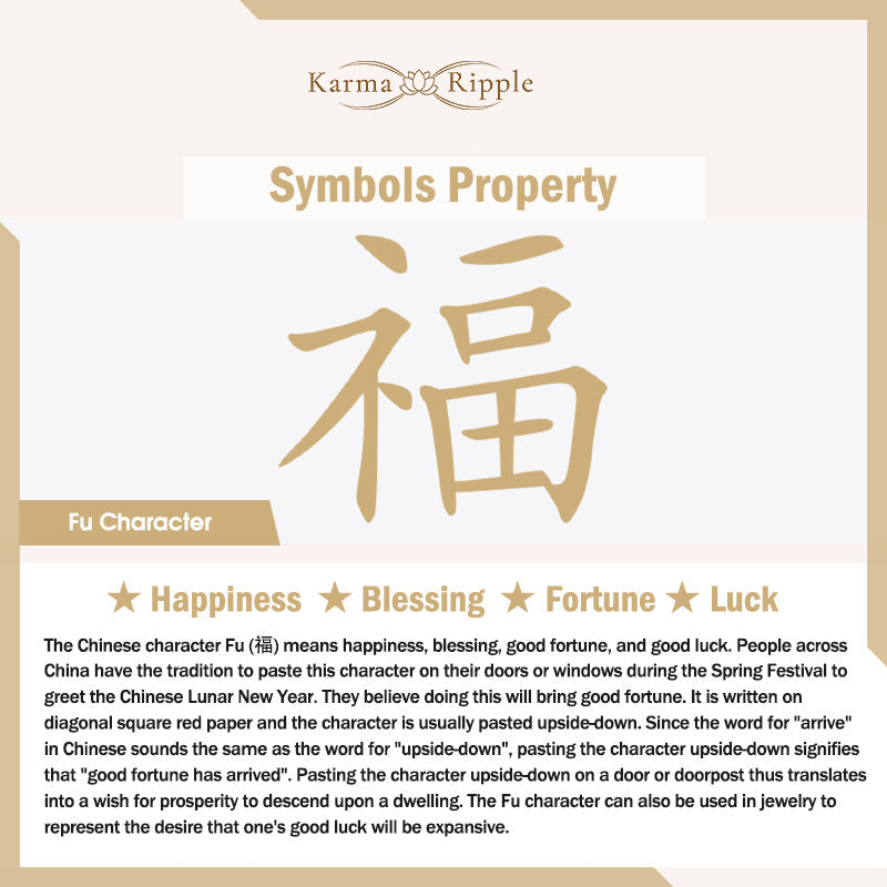 KarmaRipple's Colorful Tourmaline Positive Fu Character Talisman Bracelet p8
