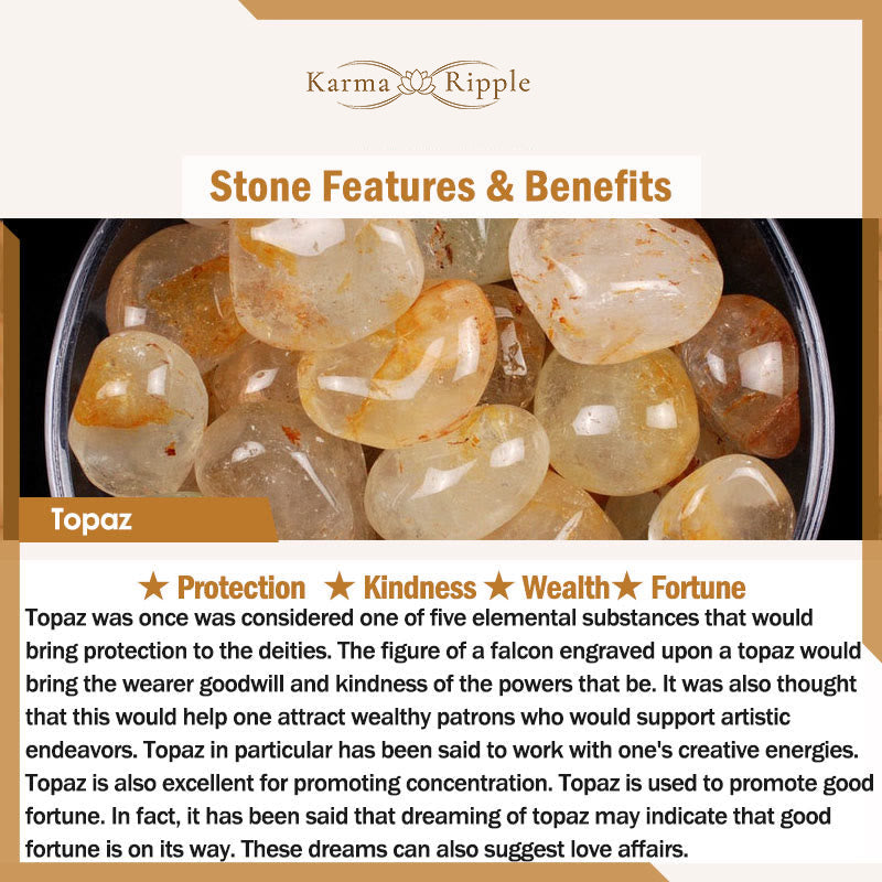 KarmaRipple's Topaz Citrine Tiger Eye Zakiram Goddess of Wealth Bracelet p6