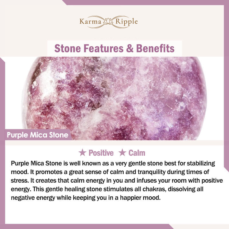 KarmaRipple's Purple Mica Stone'sitive Bracelet p7