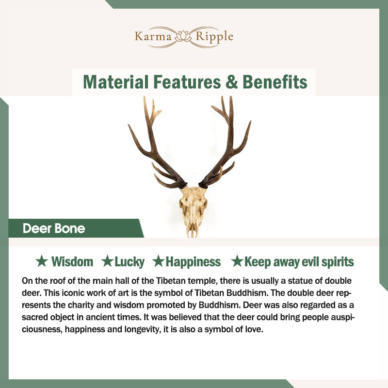 KarmaRipple's Tibetan Deer Bone Yak Bone Fortunate Balance Bracelet p8