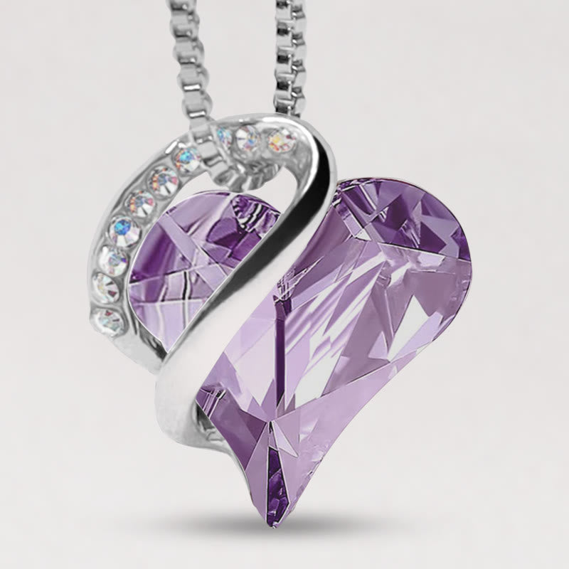 KarmaRipple's Love Heart Birthstone Balancing Energy Pendant Necklace p54