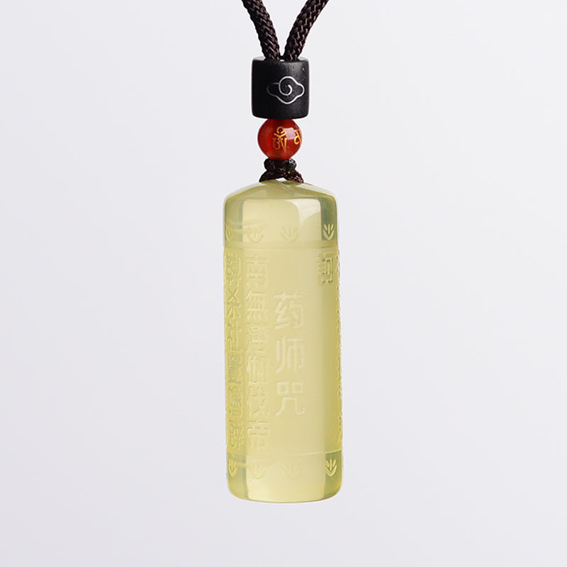 KarmaRipple's Heart Sutra Citrine Happiness Strength Pendant Necklace p16
