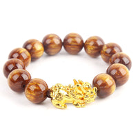 KarmaRipple's Fortunate Golden Tiger Eye Abundant Pixiu Bracelet