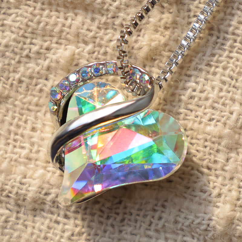 KarmaRipple's Love Heart Birthstone Balancing Energy Pendant Necklace p25