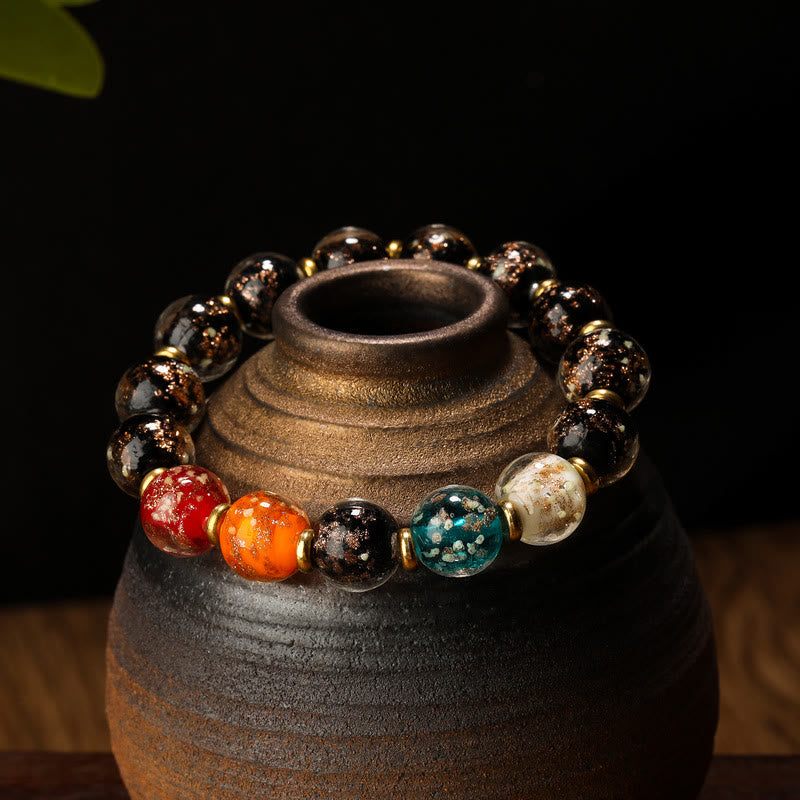 KarmaRipple's Luminous Liuli Glass Bead Fortune Fluorescent Bracelet p6