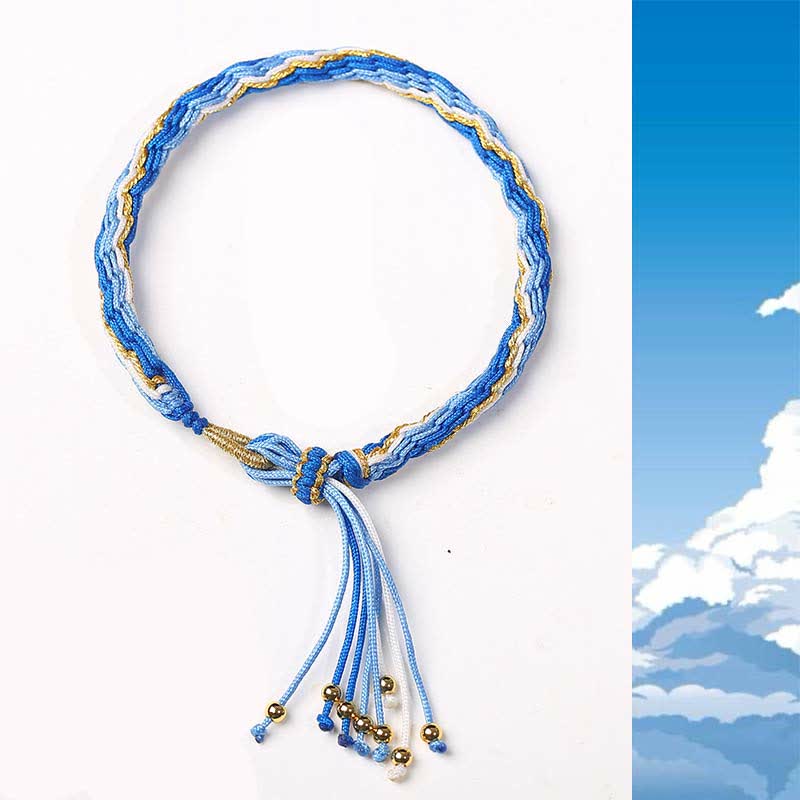 KarmaRipple's Reincarnation Weave Fortune String Protection Braid Bracelet p24