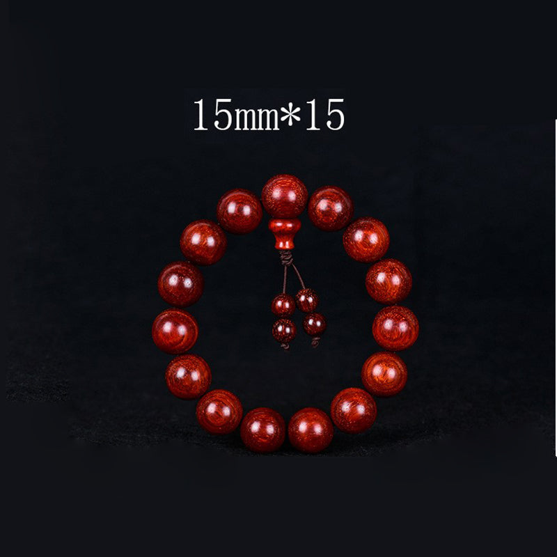 KarmaRipple's Tibetan Small Leaf Red Sandalwood Balance Bracelet p25