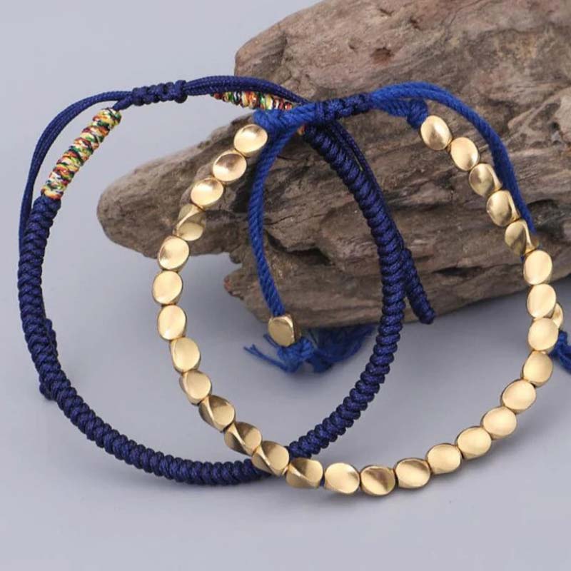 KarmaRipple's 3 PCS Tibetan Bronze Beadwork Balancing Protection Fortune Bracelet Set p4