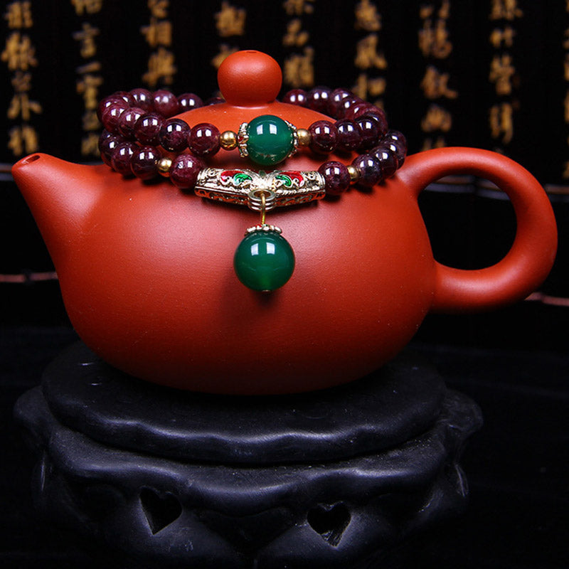 KarmaRipple's Authentic Garnet Blessing Bracelet p2