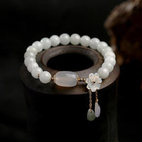 KarmaRipple's Authentic Ivory Jade Fortune Bracelet