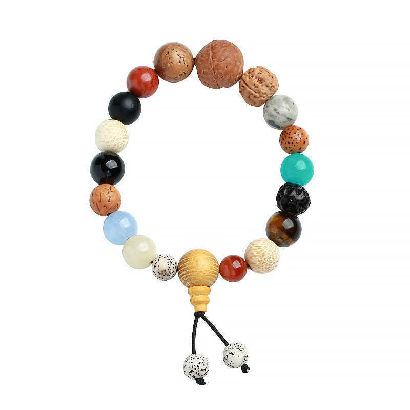 KarmaRipple's Bodhi Seed Agate Wisdom Balance Wrist Mala Bracelet p8