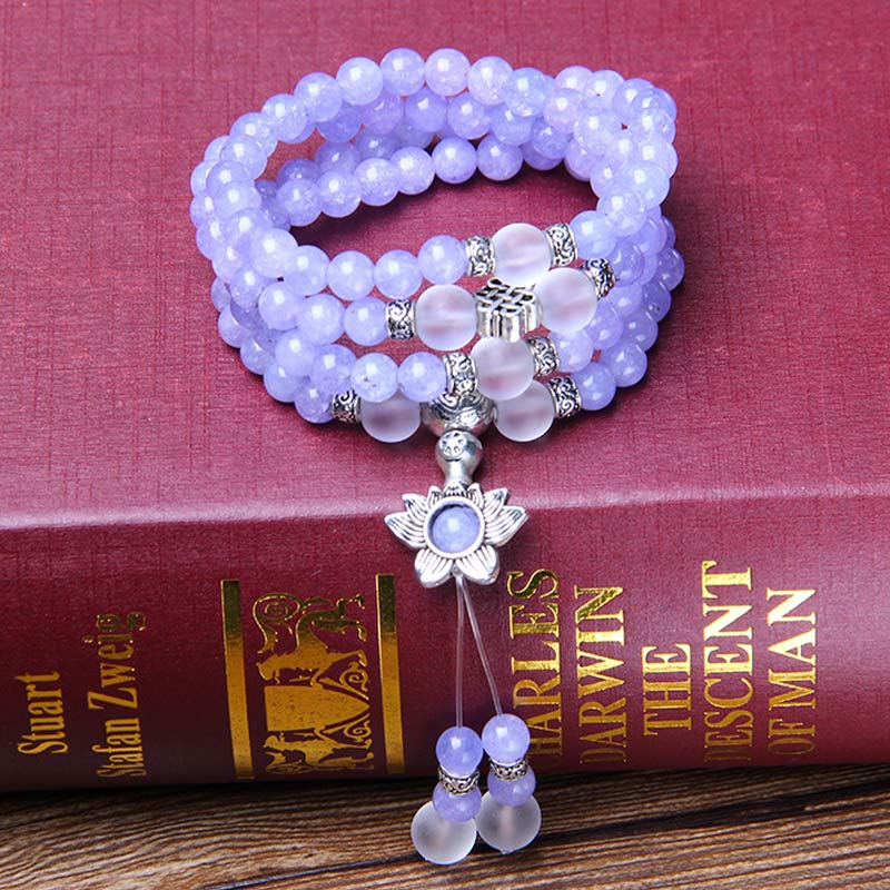 KarmaRipple's Purple Jasper Bead Strength Bracelet Mala p2