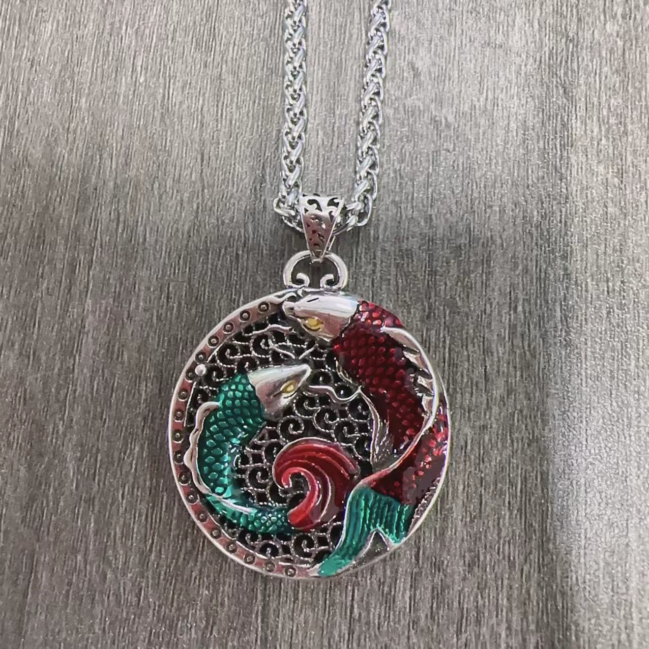KarmaRipple's Tibetan Bronze Koi Fish Balancing Pendant p3