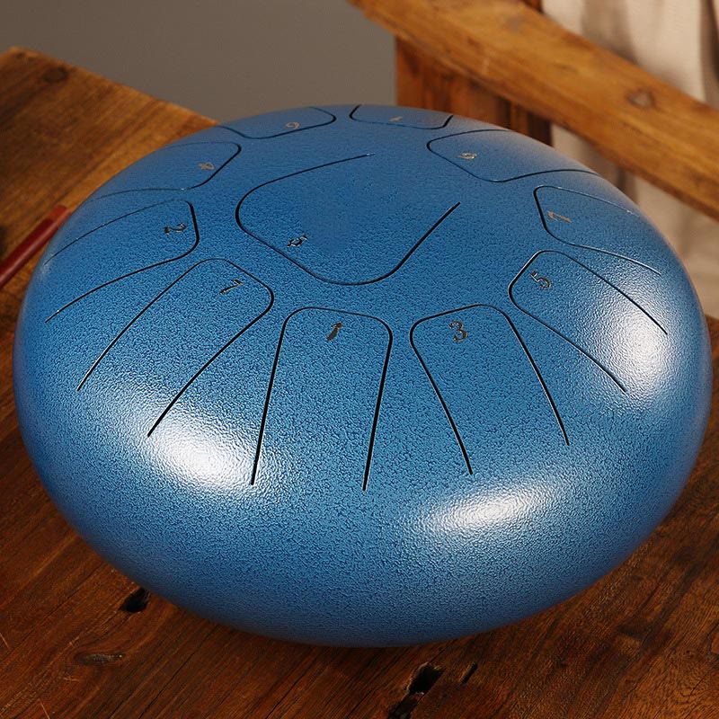 KarmaRipple's Steel Tongue Drum Sound Balancing Mindfulness Meditation Yoga Drum Kit 11 Note 8 Inch p41