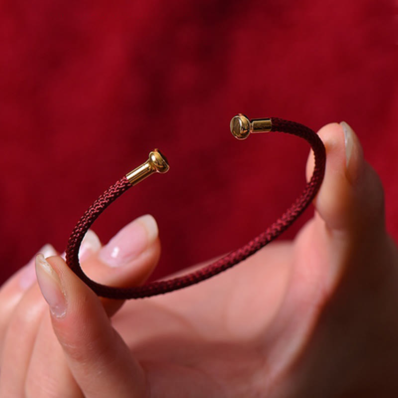 KarmaRipple's Simple Design Handmade Fortune Braid String Cuff Bracelet p30