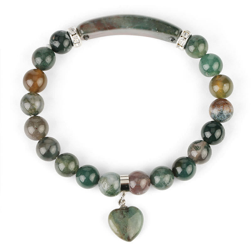 KarmaRipple's Authentic Quartz Love Heart Balancing Beadwork Bracelet p2