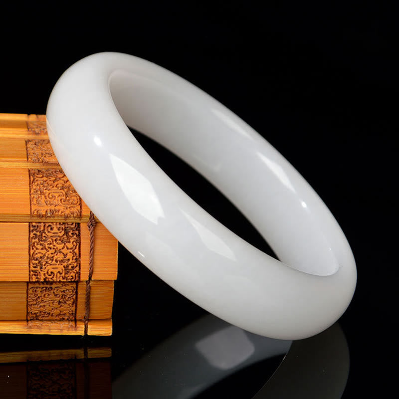 KarmaRipple's Authentic Golden Silk Jade Wealth Fortune Bracelet Bangle p11