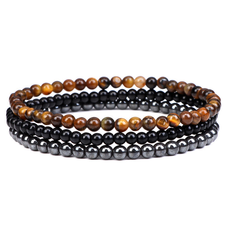 KarmaRipple's 3Pcs Authentic Gemstone Stone Inner Peace Spiritual Bracelet p6