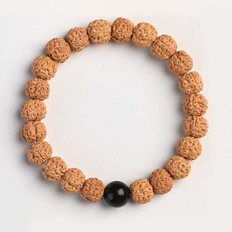 KarmaRipple's Tibet Rudraksha Bodhi Seed Wealth Auspiciousness Bracelet p39