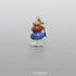 Landscape Stone&Red Agate&Lazurite&Aqua Glass Bead Pendant 13*18mm