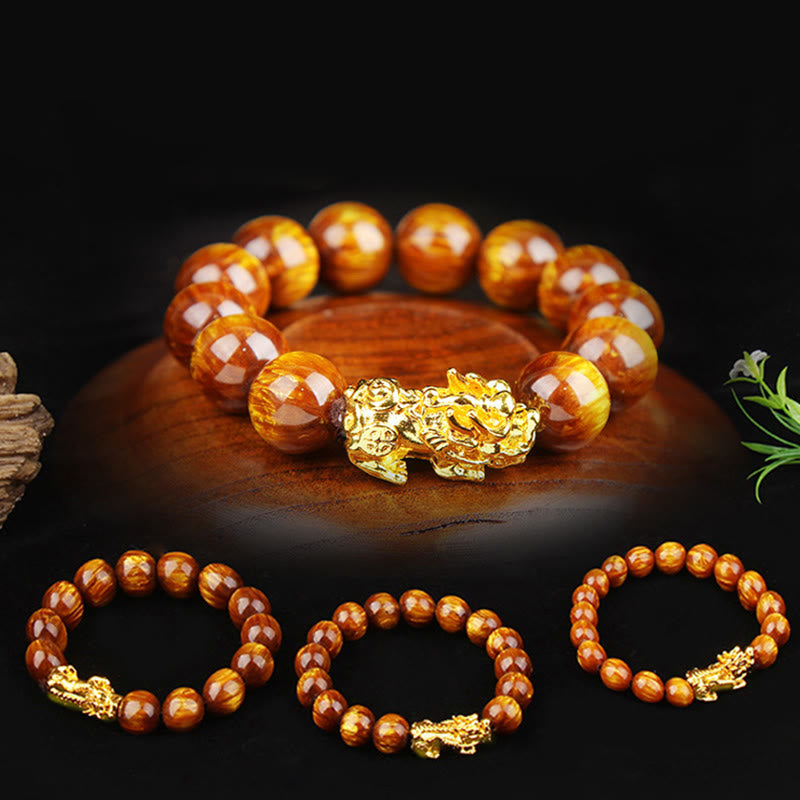 KarmaRipple's Fortunate Golden Tiger Eye Abundant Pixiu Bracelet p8