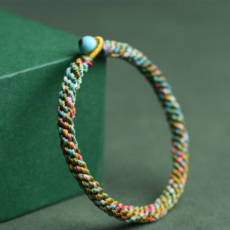 KarmaRipple's Colorful Rope Fortune Handcrafted Woven Child Adult Bracelet p3