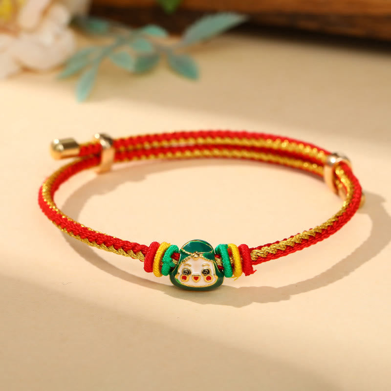 KarmaRipple's Colorful Rope Zongzi Pattern Fortune Handmade Child Adult Bracelet p37