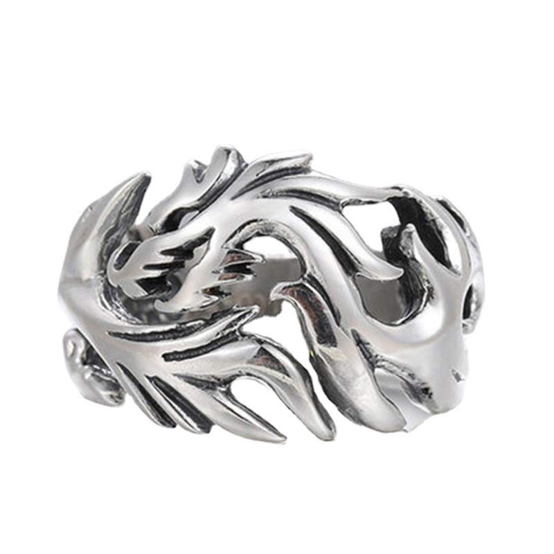 KarmaRipple's Dragon Pattern Protection Strength Adjustable Ring p21