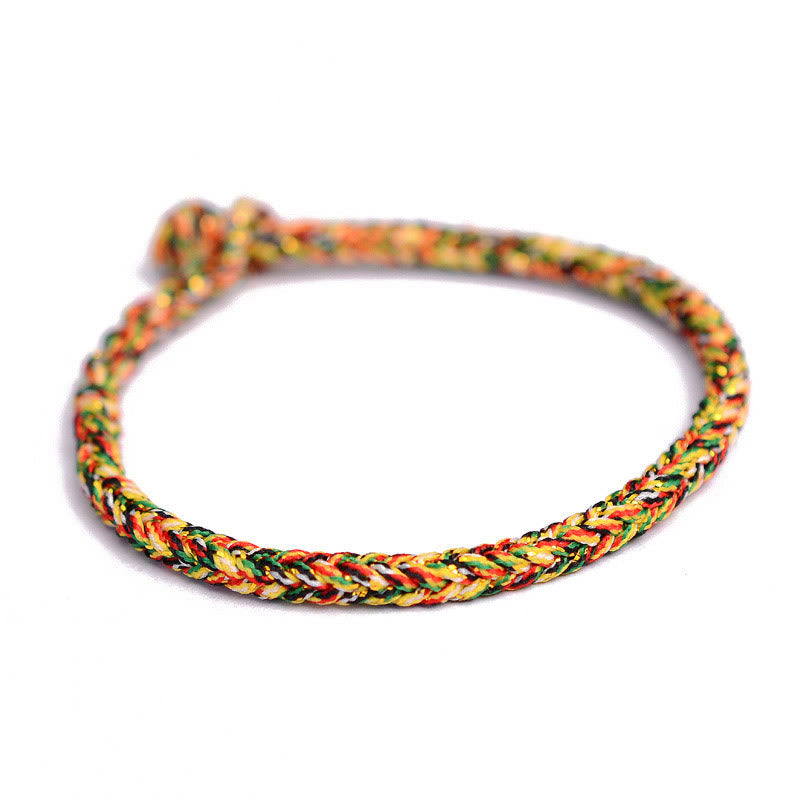 KarmaRipple's Tibetan Handmade Eight Thread Peace Weave Protection Woven String Bracelet p5