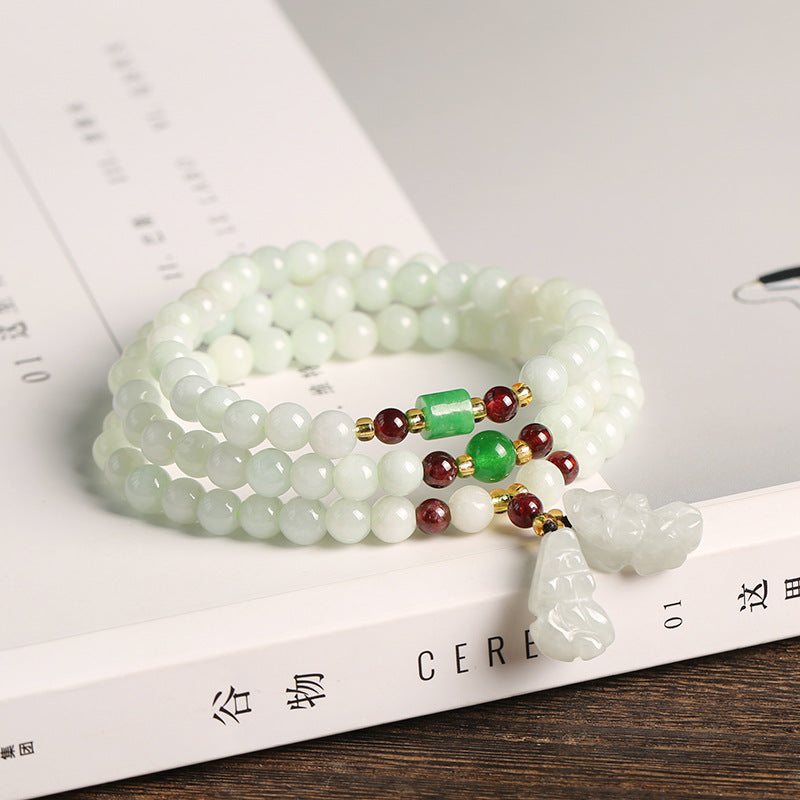 KarmaRipple's Authentic Jade Pixiu Buddha Abundance Bracelet p2
