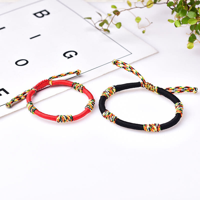 KarmaRipple's Tibetan Handmade Colorful King Kong Weave Fortunate Protection Braid String Bracelet p13