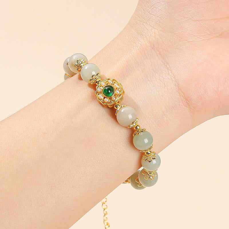 KarmaRipple's Authentic Jade Prosperity Bead Chain Bracelet p5