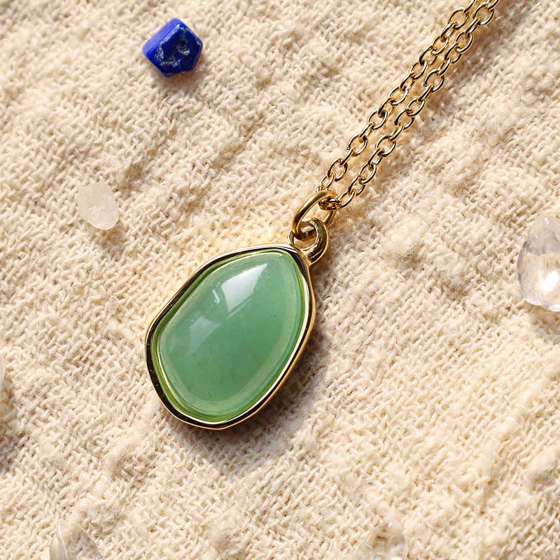 KarmaRipple's Authentic Green Aventurine Amethyst Rose Quartz Blessing Pendant Necklace p5