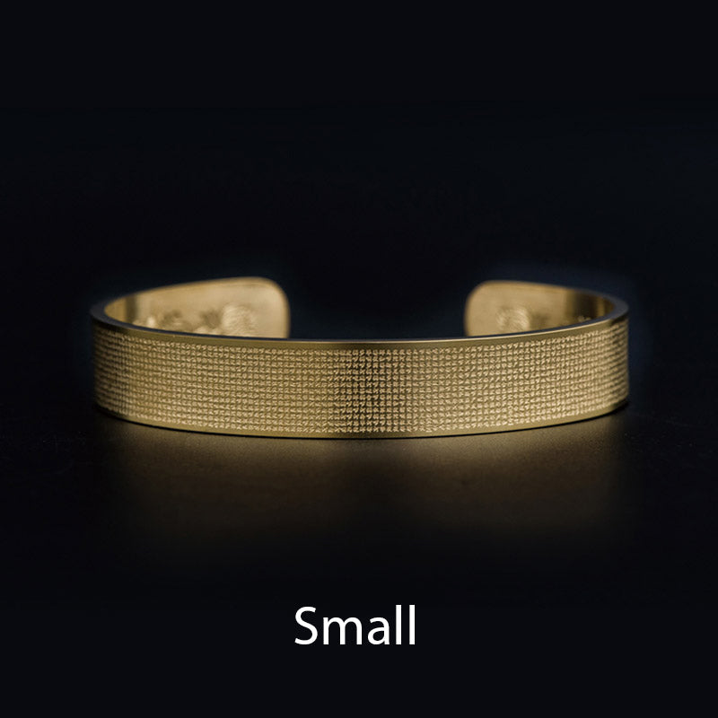 KarmaRipple's Shurangama Mantra Engraving Titanium Steel Blessing Bracelet p1