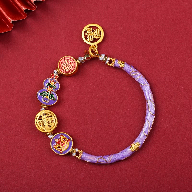 KarmaRipple's Tibetan Gourd Fortune Happiness Lion Wealth Fortune Bracelet p17