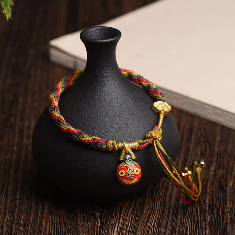 KarmaRipple's Gold Swallowing Beast Family Fortune Reincarnation Weave Colorful String Bracelet p2
